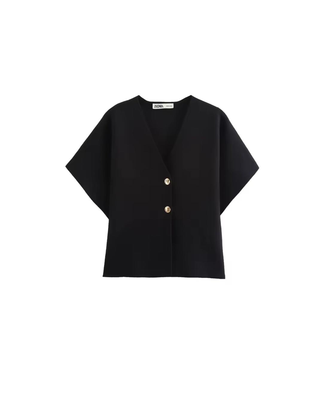 Veste tricotée à bouton
